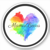 Vinyl-Aufkleber für Rainbow-Herz Aufkleber (Vorderseite)