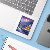 Vinyl-Aufkleber nach Maß Aufkleber (Laptop mit iPhone)