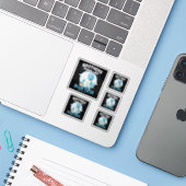 Vinyl-Aufkleber nach Maß Aufkleber (Laptop mit iPhone)