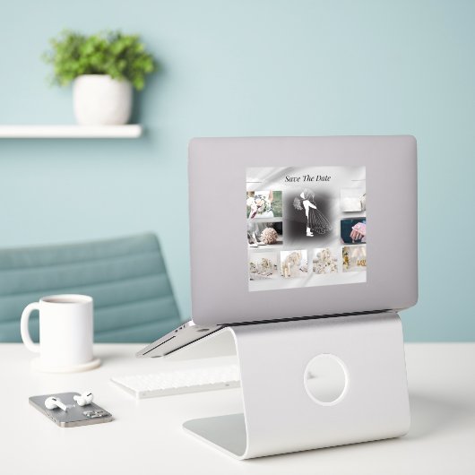 Vinyl-Aufkleber nach Maß Aufkleber (Laptop auf Schreibtisch)