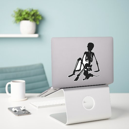 Vinyl-Aufkleber nach Maß Aufkleber (Laptop auf Schreibtisch)