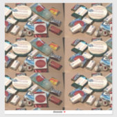 Vinyl-Aufkleber nach Maß geschnitten. MACHEN SIE I Aufkleber (Blatt)