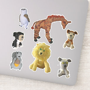 Vinyl-Aufkleber - Tierpuppen Aufkleber