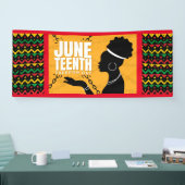 Vinyl Banner Juneteenth Celebration (Messe)