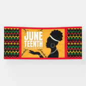 Vinyl Banner Juneteenth Celebration (Horizontal)