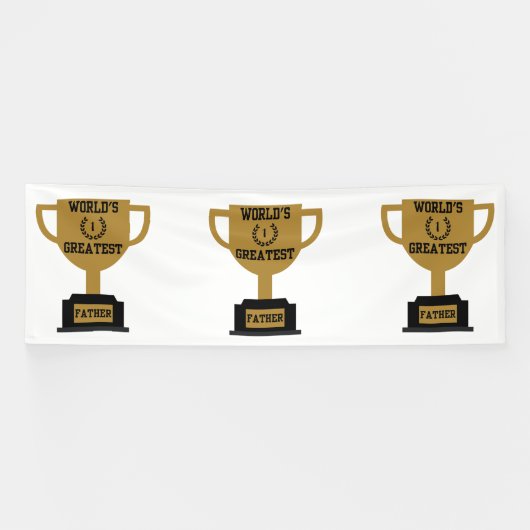 Vinyl-Banner zum weltgrößten Vatertag 4x12 Banner (Horizontal)
