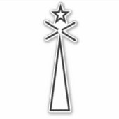 Vinyl Beacon Star Aufkleber (Vorderseite)