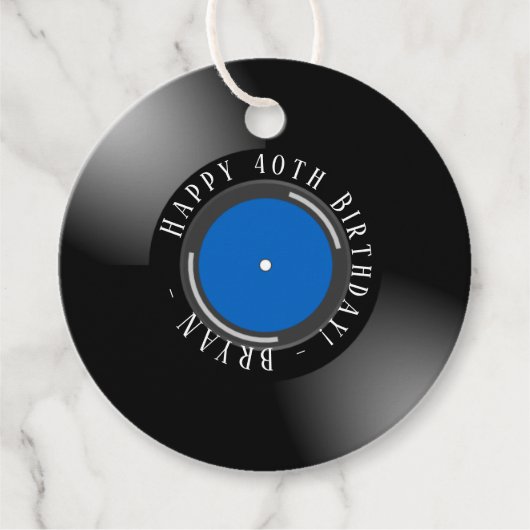 Vinyl Birthday Geschenkanhänger (Vorderseite)