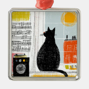 Vinyl Black Cat High Rise Live Set Ornament Aus Metall