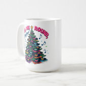 Vinyl Christmas Tree Music Lovers Kaffeetasse (Vorderseite Links)