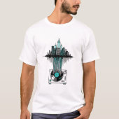 Vinyl City Soundwave | Modern Art Music Lover T-Shirt (Vorderseite)