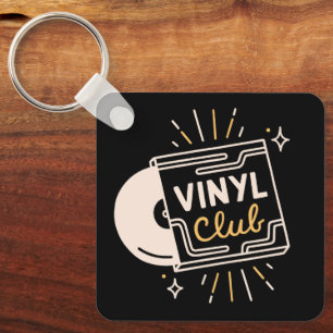 Vinyl-Club-Schallplattenliebhaber analoge Musik Schlüsselanhänger