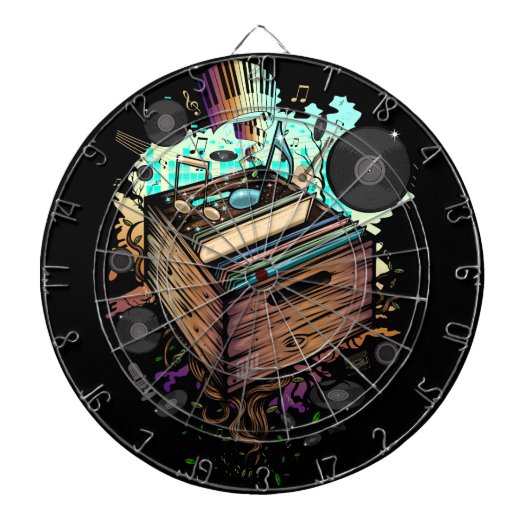 Vinyl Crate Music Dartscheibe (vorne)