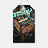 Vinyl Crate Music Geschenkanhänger (Rückseite)