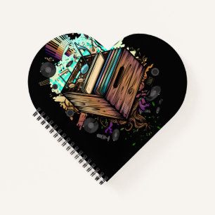 Vinyl Crate Music Notizblock