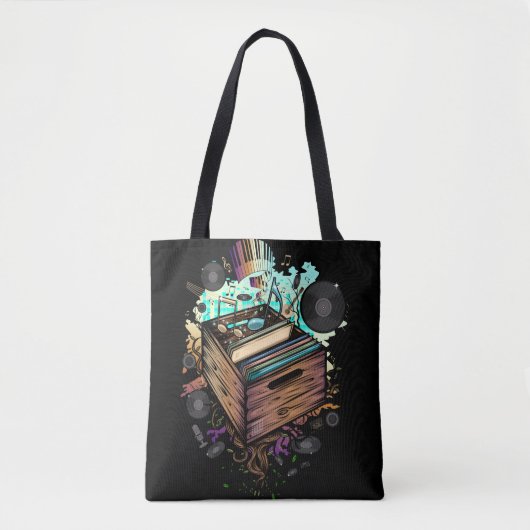 Vinyl Crate Music Tasche (Vorderseite)