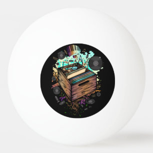 Vinyl Crate Music Tischtennisball