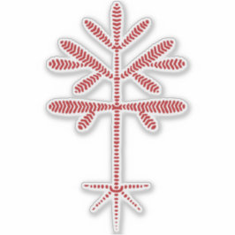 Vinyl Decal mit einer roten Sapling Aufkleber