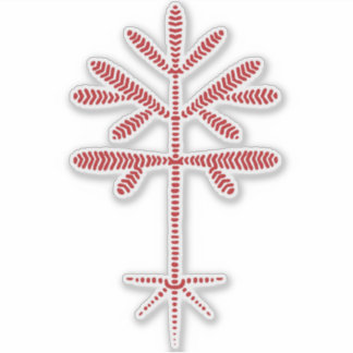 Vinyl Decal mit einer roten Sapling Aufkleber