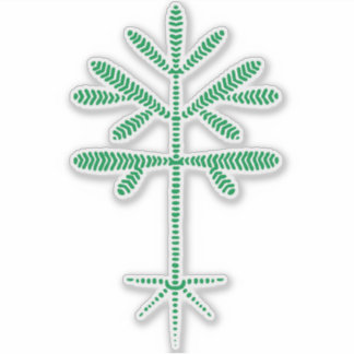 Vinyl Decal mit grüner Sapling Aufkleber