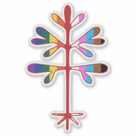 Vinyl Decal mit Pride Sapling Aufkleber (Vorderseite)
