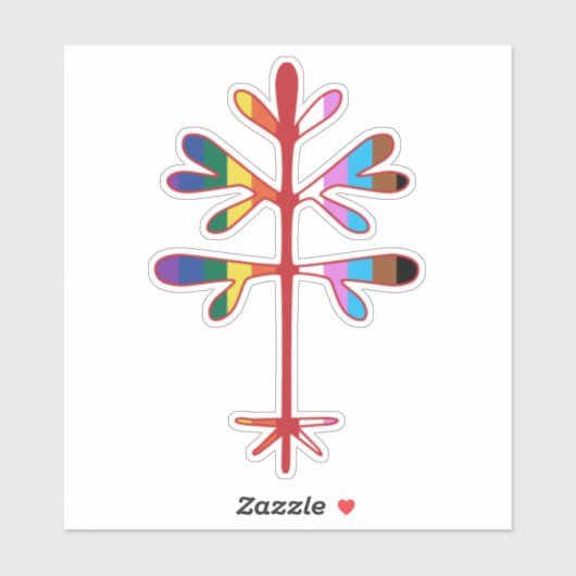 Vinyl Decal mit Pride Sapling Aufkleber (Blatt)