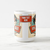 Vinyl Diner Records & Coffee – Retro-Musik Kaffeetasse (Mittel)