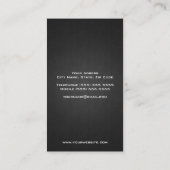 Vinyl DJ Business Card Visitenkarte (Rückseite)