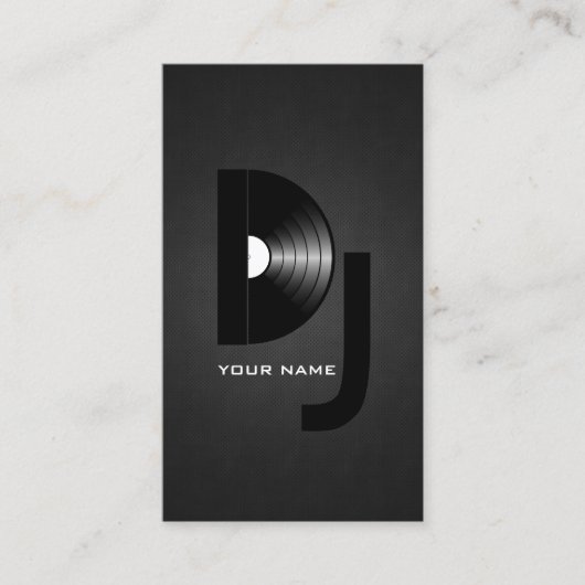 Vinyl DJ Business Card Visitenkarte (Vorderseite)