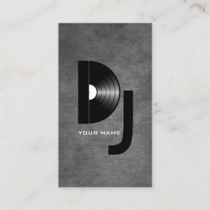 Vinyl DJ Business Card Visitenkarte