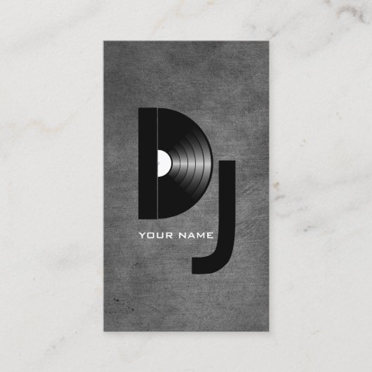 Vinyl DJ Business Card Visitenkarte (Vorderseite)