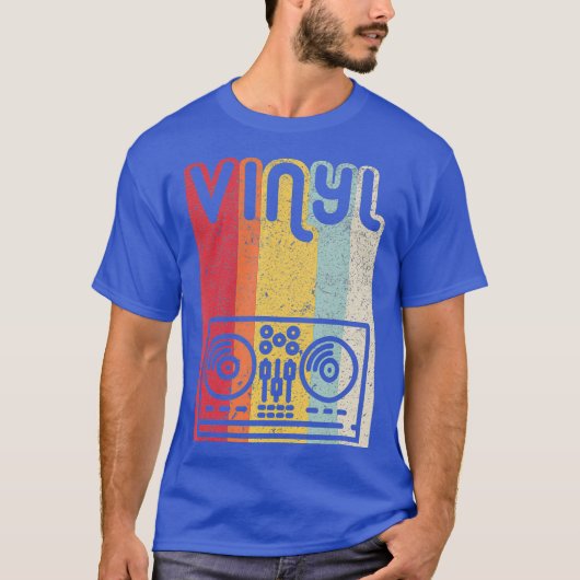 Vinyl DJ Shirt Retro Style Mixer (Vorderseite)