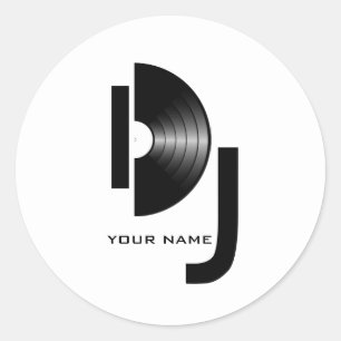 Vinyl DJ Sticker