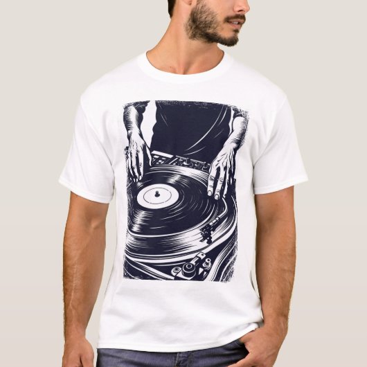 Vinyl DJ T-Shirt (Vorderseite)