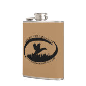 Vinyl eingewickelte Flasche Flachmann (Links)