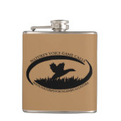 Vinyl eingewickelte Flasche Flachmann (Vorderseite)