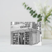 Vinyl Exchange Manchester Postkarte (Stehend Vorderseite)