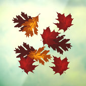 Vinyl-Fensterheber im Herbst Fensteraufkleber (Blatt 3)