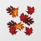 Vinyl-Fensterheber im Herbst Fensteraufkleber (Blatt)