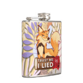 Vinyl Flask 6oz : Trust Me (hellorange) Flachmann (Rechts)