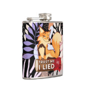 Vinyl Flask 6oz : Trust Me (schwarz) Flachmann (Rechts)