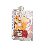 Vinyl Flask 6oz : Trust Me (weiß) Flachmann (Links)