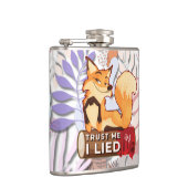 Vinyl Flask 6oz : Trust Me (weiß) Flachmann (Rechts)