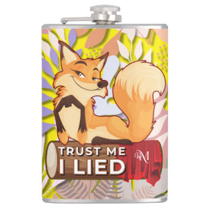 Vinyl Flask 8oz : Trust Me (gelb) Flachmann
