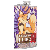 Vinyl Flask 8oz : Trust Me (lila) Flachmann (Rechts)