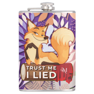 Vinyl Flask 8oz : Trust Me (lila) Flachmann