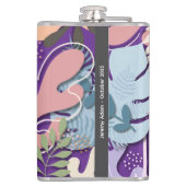 Vinyl Flask 8oz : Trust Me (lila) Flachmann (Rückseite)