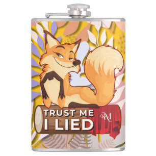 Vinyl Flask 8oz : Trust Me (orange) becomes Vinylf Flachmann