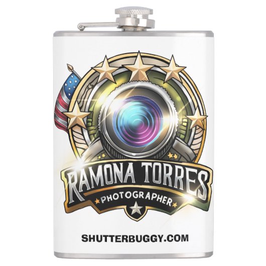 Vinyl Flask Flachmann (Vorderseite)