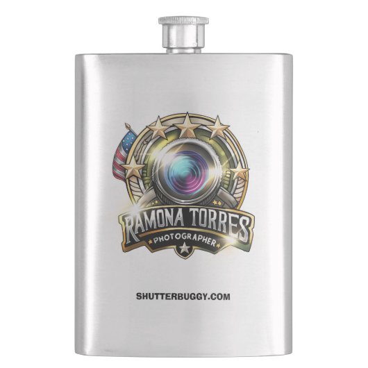 Vinyl Flask Flachmann (Vorderseite)